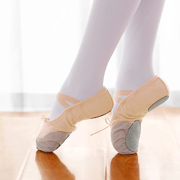 Girls and Ladies Drawstring Ballet Shoes