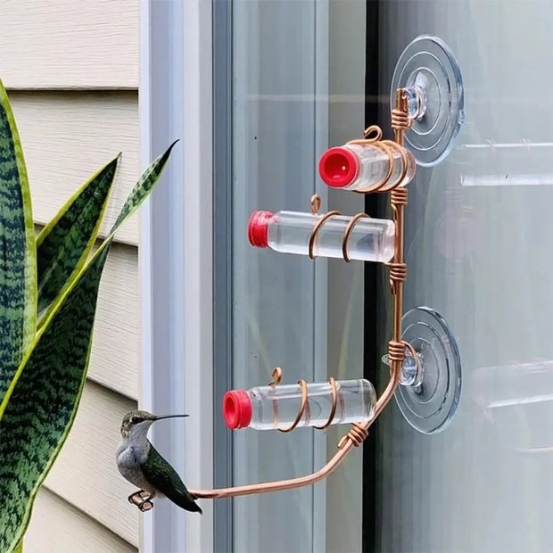 Outdoor  Hummingbird Feeder For Windows Click One And Done