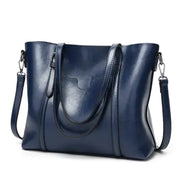 Oil Wax Leather Business Bag for Women Click One And Done