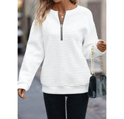 Long Sleeve Women's Front Zipper Sweater