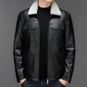 Autumn/Winter New Casual Men's Leather Jacket Men