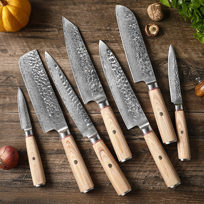 Damascus Steel Kitchen Knives Click One And Done