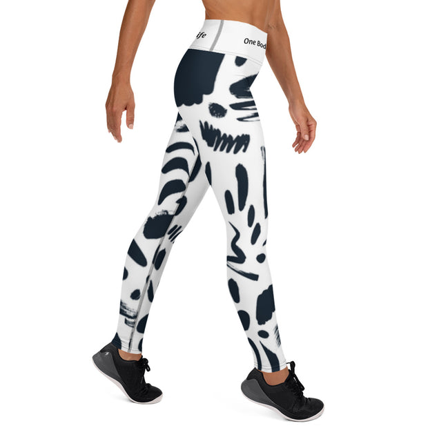 Black and White Workout Leggings Click One And Done