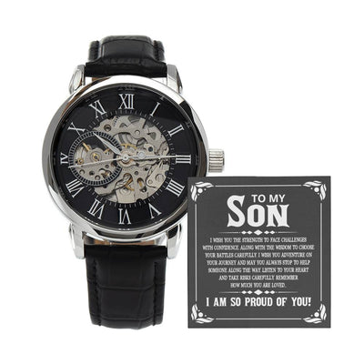 Openwork Watch - For Son I Wish You Click One And Done