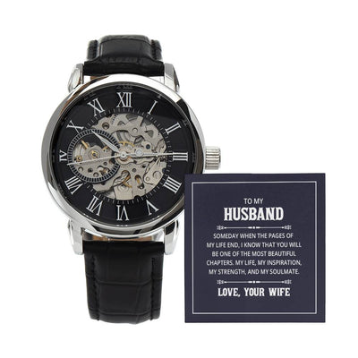 Openwork Watch - For Husband From Wife Click One And Done