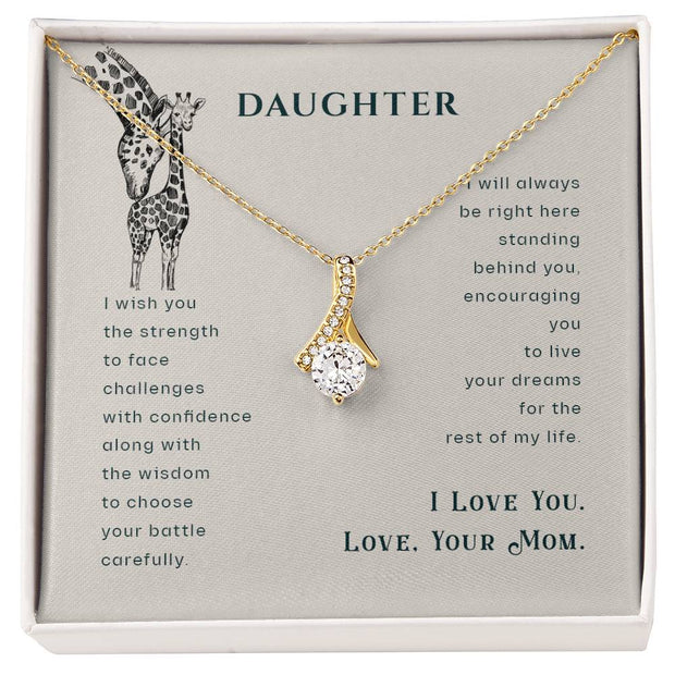 Alluring Beauty Necklace - For Daughter From Mom Click One And Done