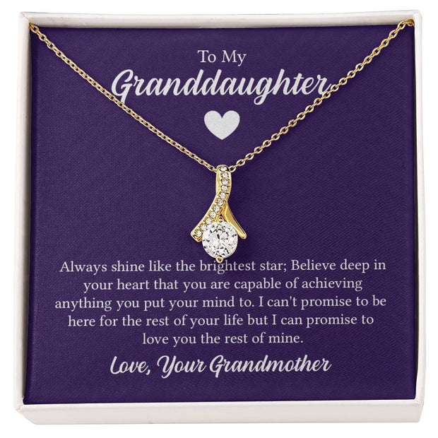 Alluring Beauty Necklace - For Granddaughter From Grandmother Click One And Done