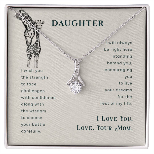 Alluring Beauty Necklace - For Daughter From Mom Click One And Done