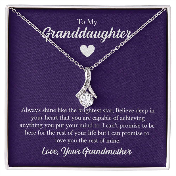 Alluring Beauty Necklace - For Granddaughter From Grandmother Click One And Done