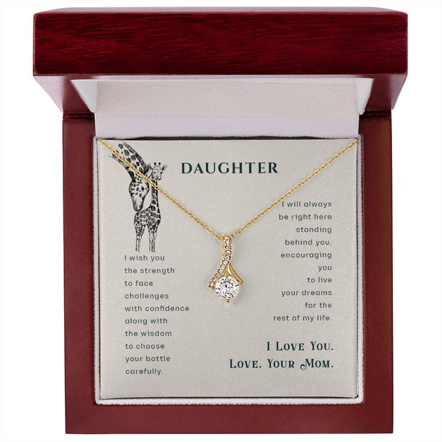 Alluring Beauty Necklace - For Daughter From Mom Click One And Done