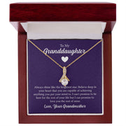 Alluring Beauty Necklace - For Granddaughter From Grandmother Click One And Done