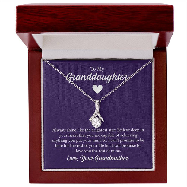 Alluring Beauty Necklace - For Granddaughter From Grandmother Click One And Done