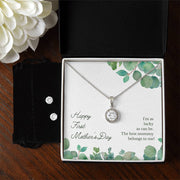 First Mother's Day Necklace and Earring Set ShineOn Fulfillment