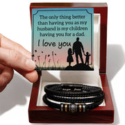 Love You Forever Bracelet - For Husband The Only Click One And Done