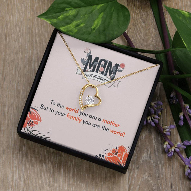 Mom - To the Shining Star of My Heart - Necklace
