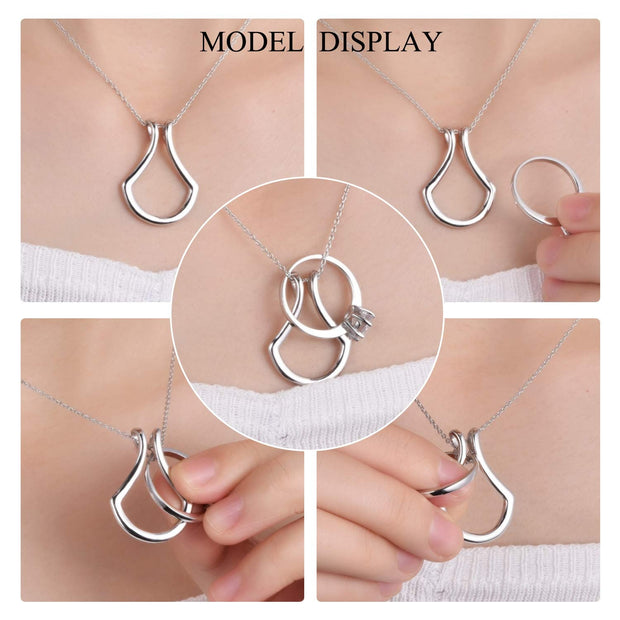 Sterling Silver Ring Holder Necklace