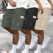 Polyester Fashion Cargo Shorts 3pk