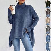 Irregular Winter Turtleneck Sweater