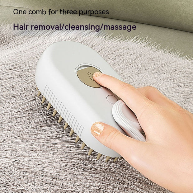 Steamy Dog/Cat Brush 3 In 1 Electric Spray Brushes