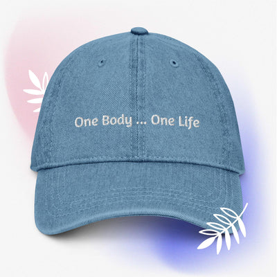 Embroidered Denim Hat Click One And Done