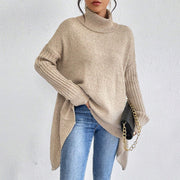 Irregular Winter Turtleneck Sweater