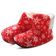 Christmas Elk Warm Plush Hose Slippers