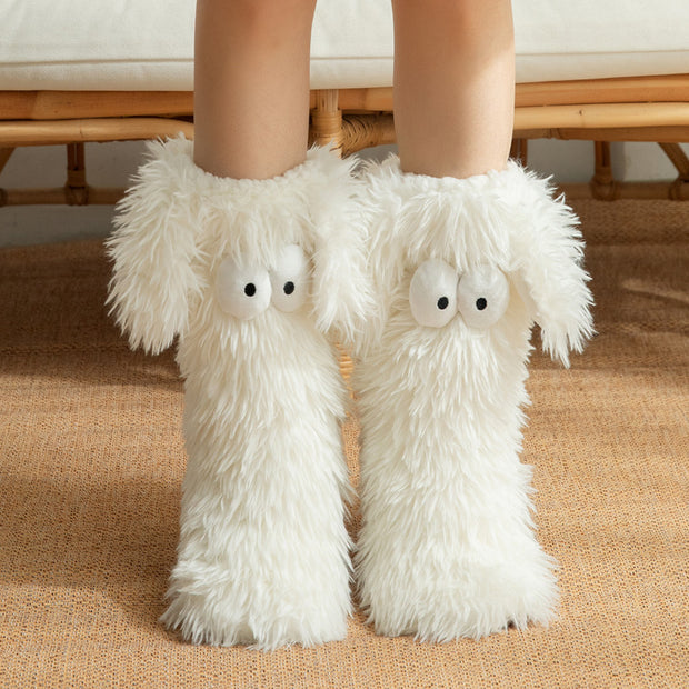 Fleece Anti-slip Women's Plush Snow Socks