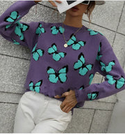Loose Oversized Butterfly Pullover
