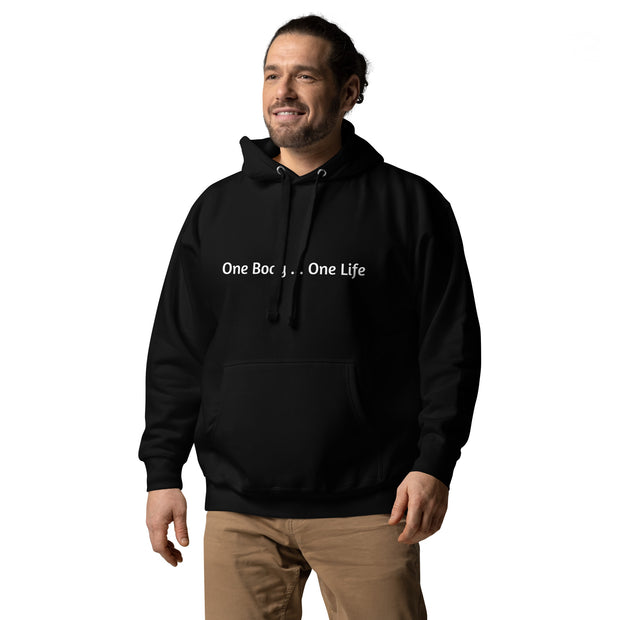 Pullover Hoodie Front Text Click One And Done