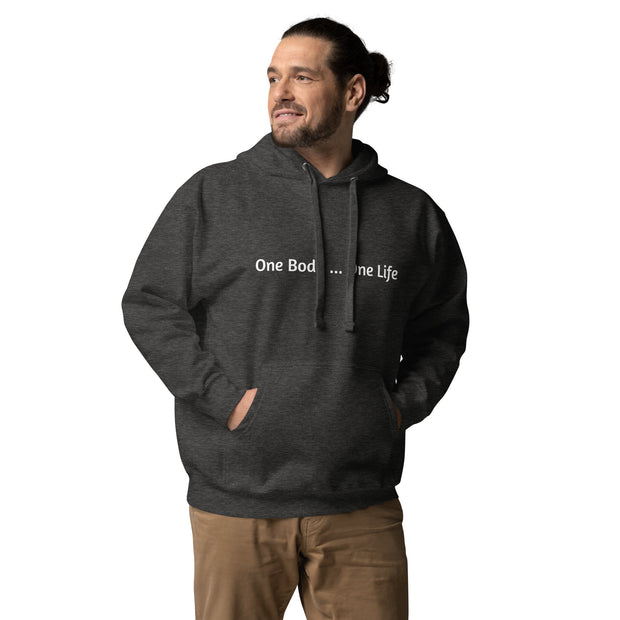 Pullover Hoodie Front Text Click One And Done