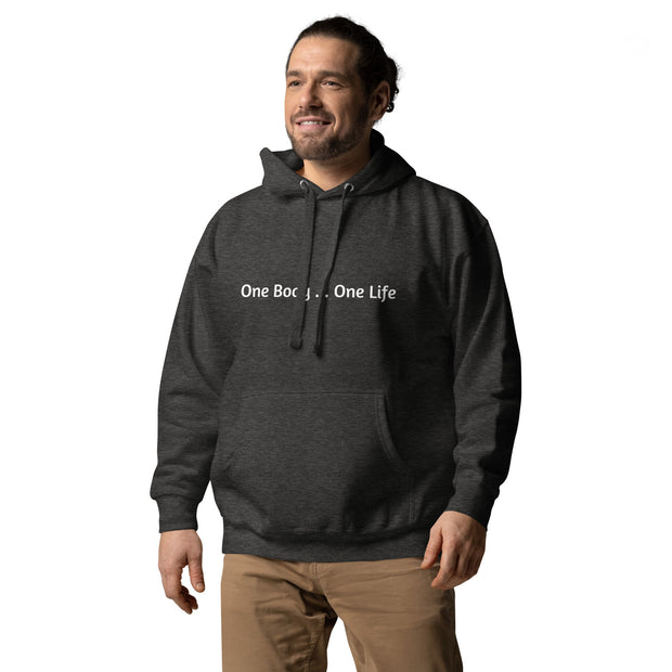 Pullover Hoodie Front Text Click One And Done