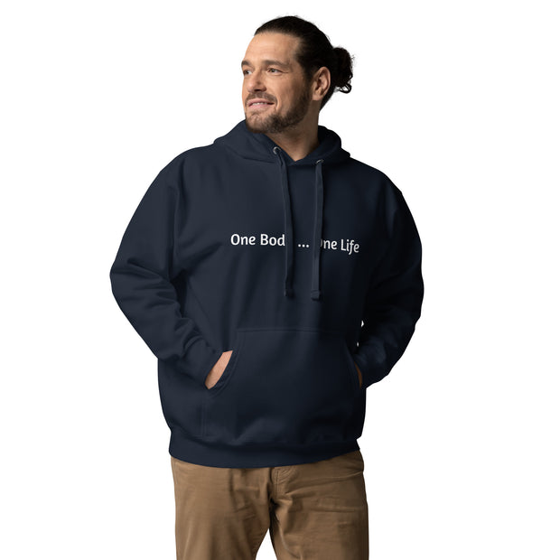 Pullover Hoodie Front Text Click One And Done