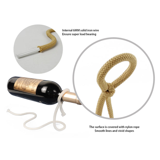 Suspended Rope Wine Bottle Click One And Done