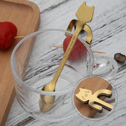 Stainless Steel Cat Teaspoons Click One And Done