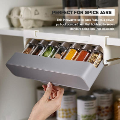 Wall-Mounted Spice Organizer Click One And Done