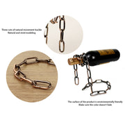 Magic Iron Chain Wine Bottle Holder Click One And Done