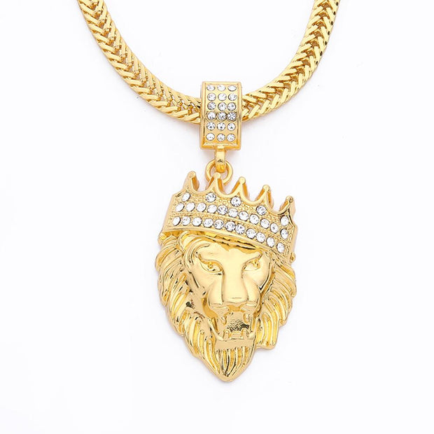 Lion Head Necklace Click One And Done