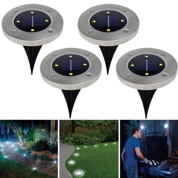 Solar Garden Disk Light Click One And Done