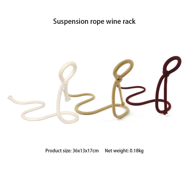 Suspended Rope Wine Bottle Click One And Done