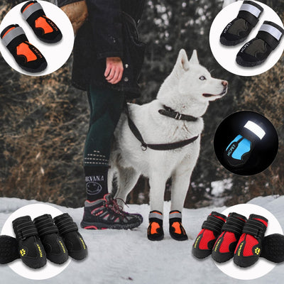 Waterproof Reflective Dog Boots Click One And Done